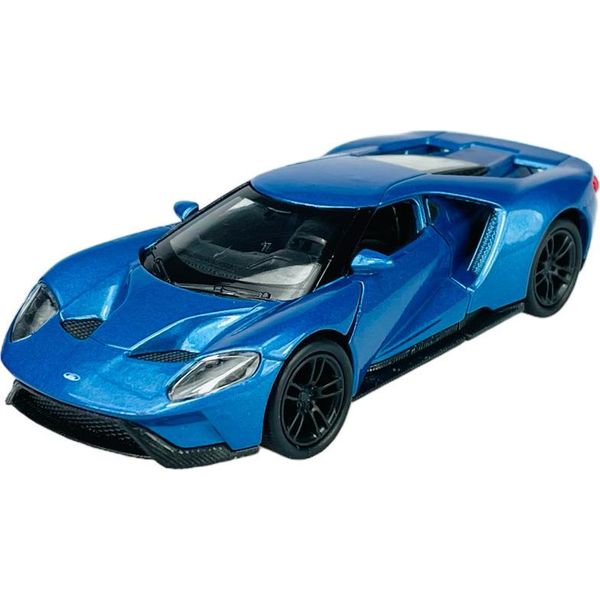 Welly 2017 Ford Gt Blu 1:34-1:39 Modello In Metallo Pressofuso Nuovo In Scatola 43748-image