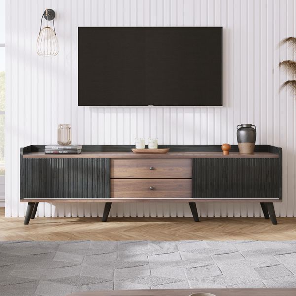 Credenza Merax "Zeus"" Con Cassetti, Ante Scorrevoli E Ripiani Regolabili"-image