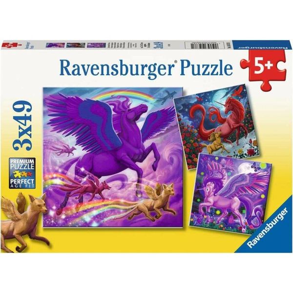 Puzzle Ravensburger Mitici Governanti 3X49 Pezzi-image