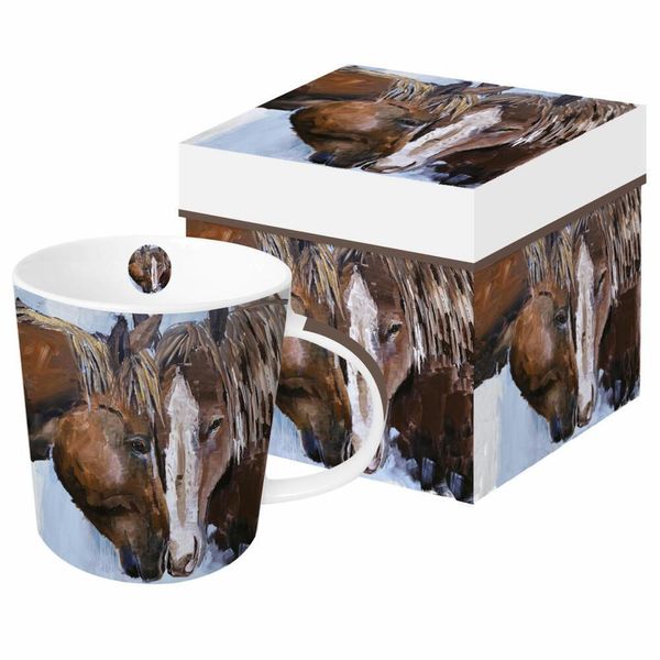 Ppd Frontier Horses Trend Mug, In Confezione Regalo, Tazza, Tazza Da Caffè, Tazza, New Bone China, 400 Ml, 160302259-image