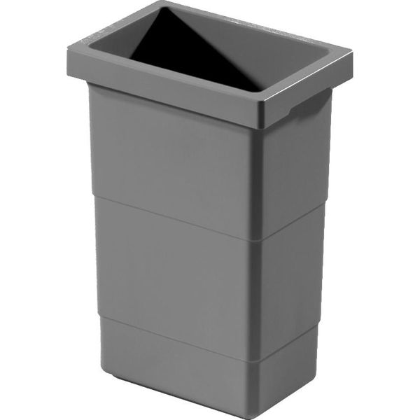 Bidone Interno Hailo Da 2,5 Litri 1129889 Grigio Scuro 155 X 110 X 220 Mm-image