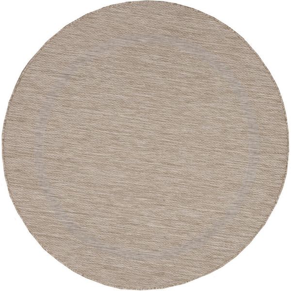 Tappeto Per Esterni Relax Beige 160 Cm Rotondo-image
