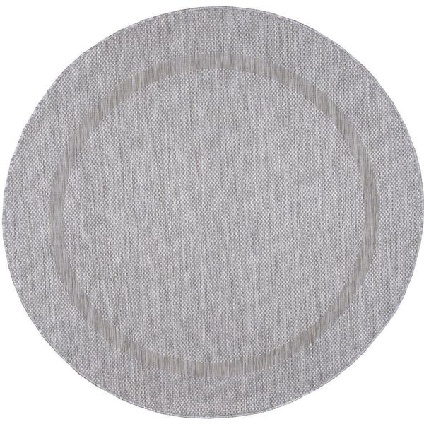 Tappeto Per Esterni Relax Argento 120 Cm Rotondo-image