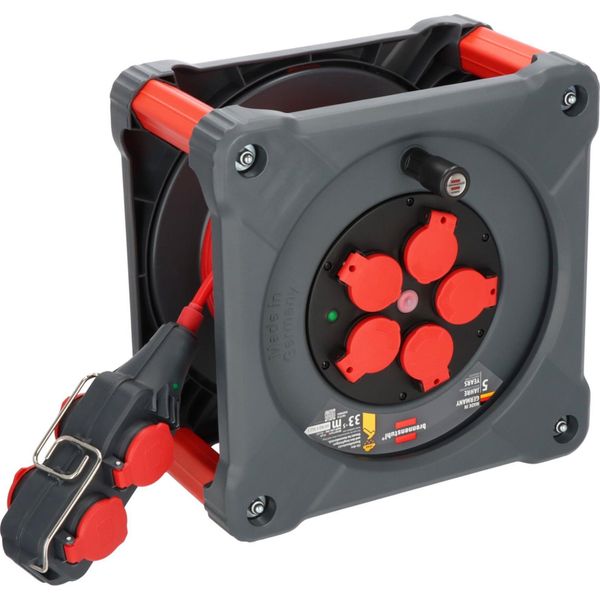 Brennenstuhl Avvolgicavo Professionale Da Cantiere Con Powerblock Kc 3210 5 IP44, 33+5M H07BQ-F3G2.5-image