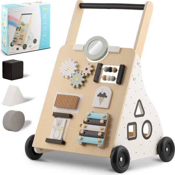 Deambulatore A Spinta In Legno RK-875 Ricokids-image
