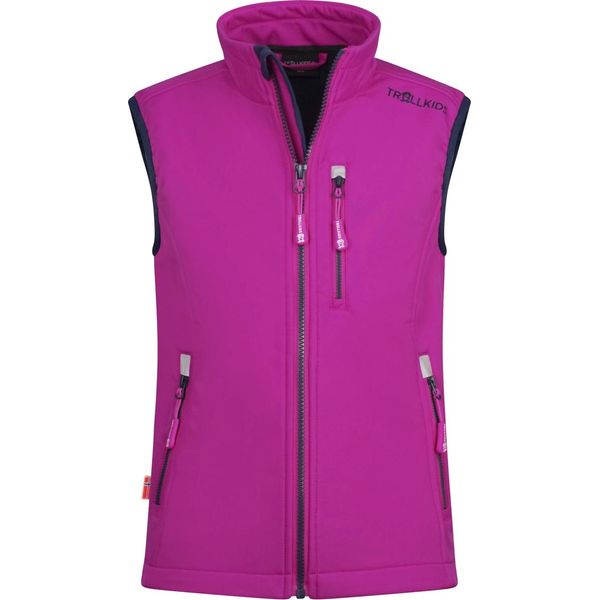 Trollkids Bambini Trollfjord Gilet Ragazzi Gilet Rosa 306-236 Taglia 98-image