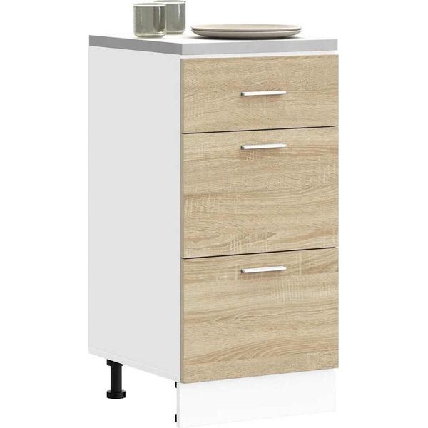 Base In Stile Elegante Lyon Sonoma Rovere 40X46X81,5 Cm Materiale Legno - Mobili Da Cucina Hommie5991397 1Pacco-image