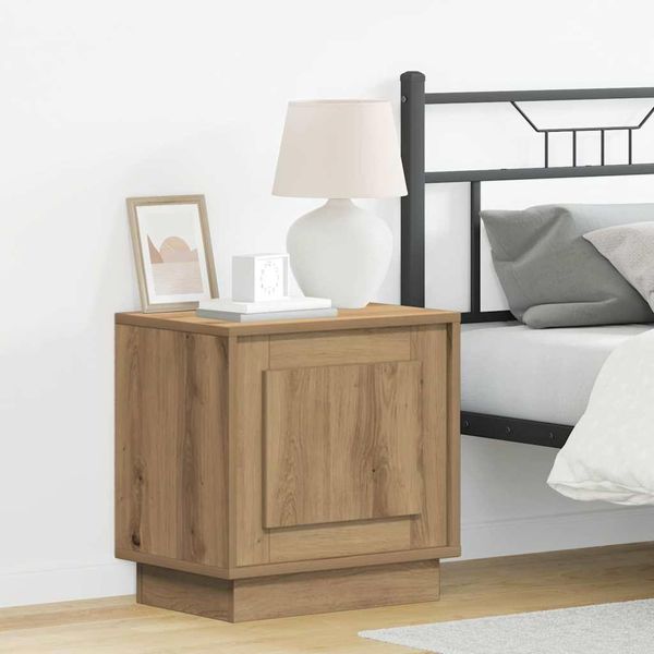 Comodino Semplice Con Rovere Artisan 44 X 34,5 X 45 Cm Materiale A Base Di Legno - Comodini E Armadi DE4970920 1Pacco-image