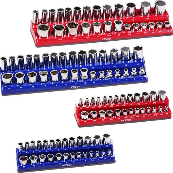 Set Di Organizzatori Magnetici Per Chiavi A Bussola 4 Pezzi Per Metriche Sae-image