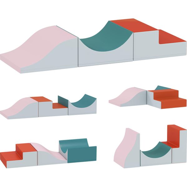 Aiyaplay Blocchi Da Costruzione In Schiuma Per Bambini 3 Pezzi Blocchi Da Costruzione Morbidi Per Arrampicata Set Di Blocchi Da Costruzione Grandi Blocchi Da Costruzione Per Bambini Blocchi Da Costruzione Giganti Pelle Artificiale Grigio Chiaro-image
