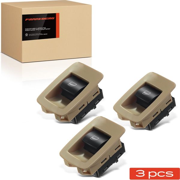Frankberg 3X Interruttore Alzacristalli Elettrici Anteriore Destro Per Bmw Serie 1 E87 Serie 3 E90 E91 X5 E70-image