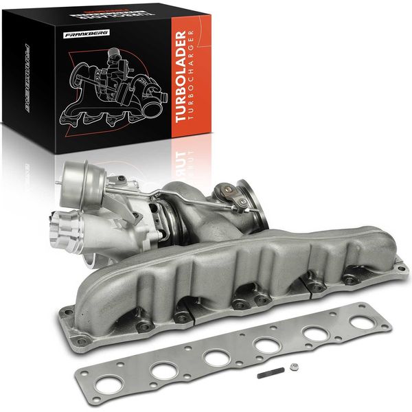 Frankberg 1X Turbocompressore Collettore Di Scarico Per Bmw X3 F25 X4 F26 3.0L 2010-2018-image