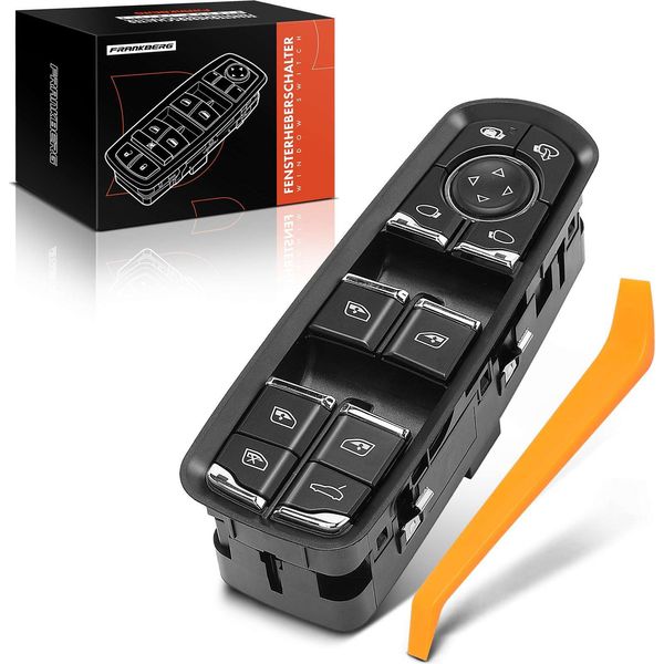 Frankberg 1X Interruttore Alzacristalli Elettrici Lato Guida Per Porsche Cayenne 92A Panamera 970 Macan 95B-image