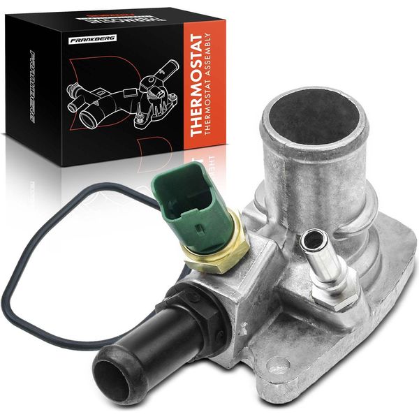 Frankberg 1X Termostato Liquido Di Raffreddamento Per Fiat 500 C Grande Alfa Romeo Mito Opel Combo Lancia 0.9L-1.4L Liquido Di Raffreddamento Per Fiat 500 C Grande Alfa Romeo Mito Opel Combo Lancia 0.9L-1.4L-image