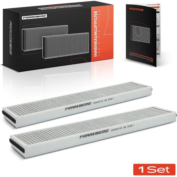 Frankberg 2X Filtro Aria Cabina Carbone Attivo Per Ford Ford Mondeo Iii B5Y B4Y Mondeo-image