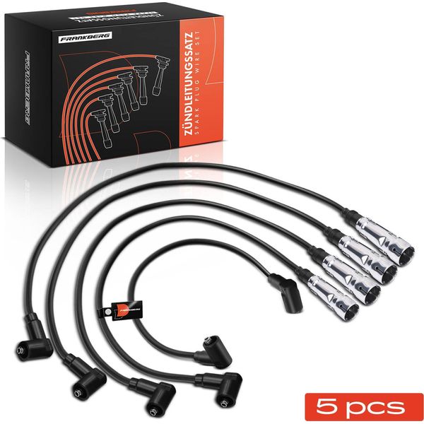 Frankberg 5X Set Di Cavi Di Accensione Per Vw Golf 1 2 3 Passat Caddy I Ii Seat Arosa-image