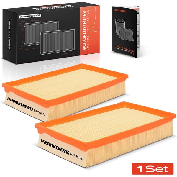 Frankberg 2X Inserto Filtro Aria Per Vw Transporter Multivan T5 T6 Panel Van-image