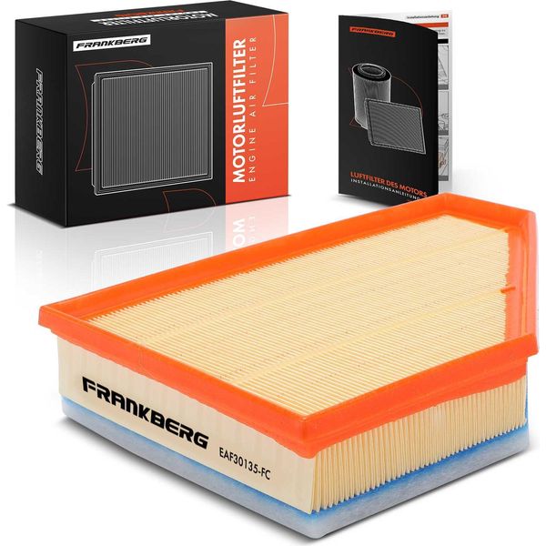 Frankberg 1X Elemento Filtrante Aria Per Bmw Serie 3 E90 E91 E92 E93 Serie 1 E81 E82 E87 E88 X1-image