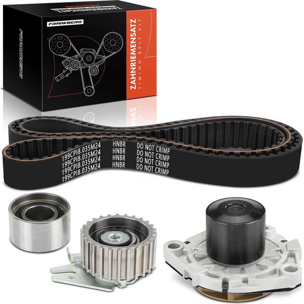 Frankberg 1X Cinghia Di Distribuzione Set Cinghia Di Distribuzione Pompa Dell'acqua Per Alfa Romeo Fiat Croma Stilo Opel Astra-image