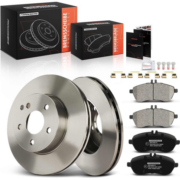 Frankberg 2X Dischi Freno 4X Pastiglie Freno Asse Anteriore Per Mercedes-Benz Classe C W204 C204 S204-image