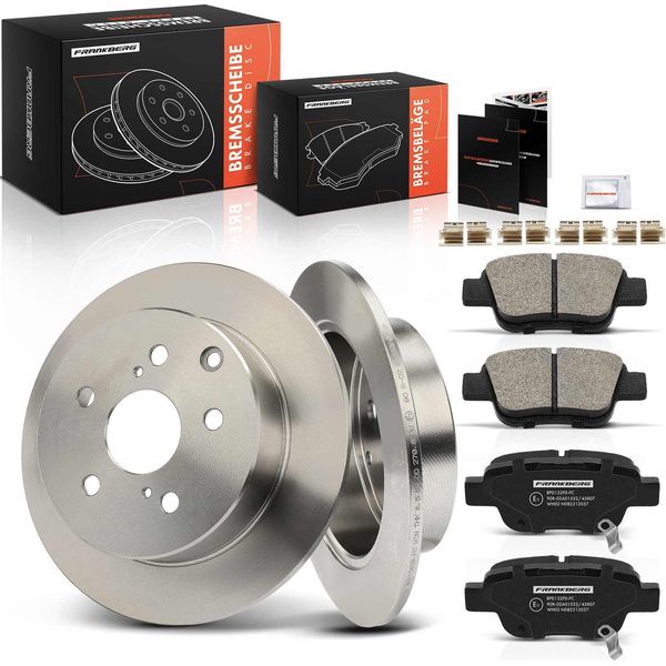 Frankberg 2X Dischi Freno 4X Pastiglie Freno Asse Posteriore Per Toyota Avensis T25 Avensis Station Wagon Avensis-image