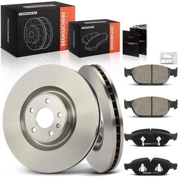 Frankberg 2X Dischi Freno 4X Pastiglie Freno Asse Anteriore Per Audi A6 Allroad 4G2 4GC A7 A8-image