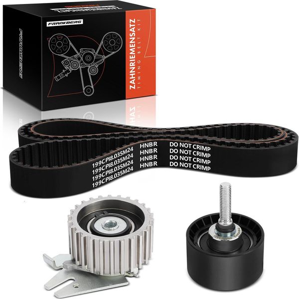 Frankberg 1X Set Cinghia Di Distribuzione Per Opel Astra H Insignia A Jeep Compass Fiat 500X-image