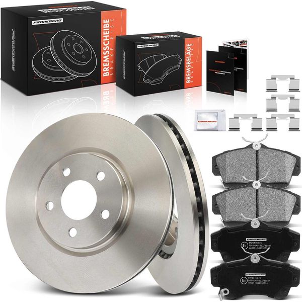 Frankberg 2X Dischi Freno 4X Pastiglie Freno Asse Anteriore Per Chrysler Pt Cruiser Pt 2000-2010-image