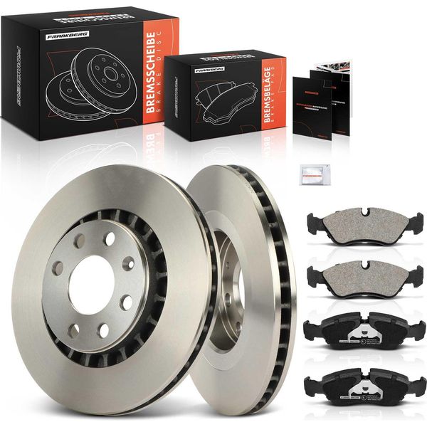 Frankberg 2X Dischi Freno 4X Pastiglie Freno Asse Anteriore Per Opel Ascona C Chevrolet Daewoo-image