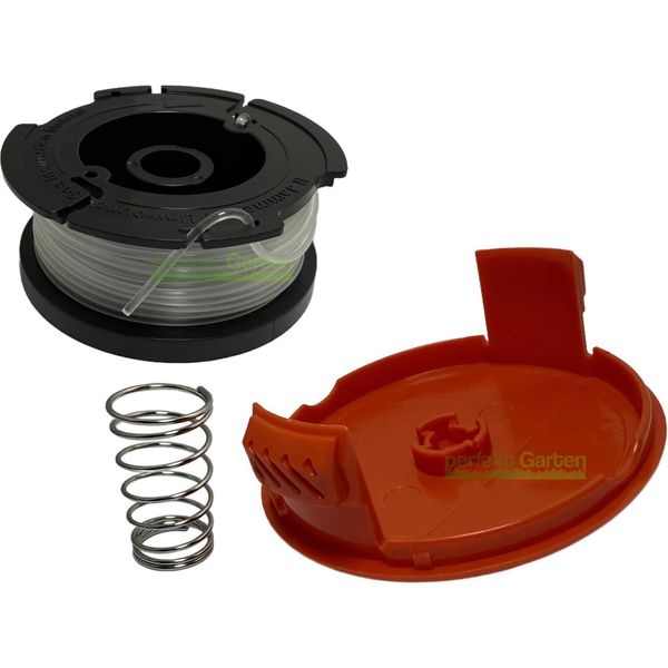 Bobina Filo + Cappuccio Per Black & Decker Bcsta Besta Beste 536 628 / A6481 RC-100-P-image