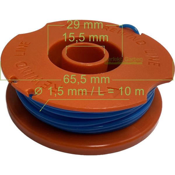 Bobina Di Filo Per Flymo Multi Trim 200 250 300 / 5137651-01 5137651-03 Decespugliatore-image