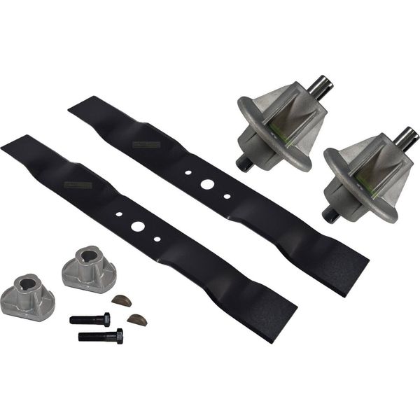 98 Cm Set Coltello + Supporto Alpina Castel Garden Mountfield Solo Stiga Hurricane-image
