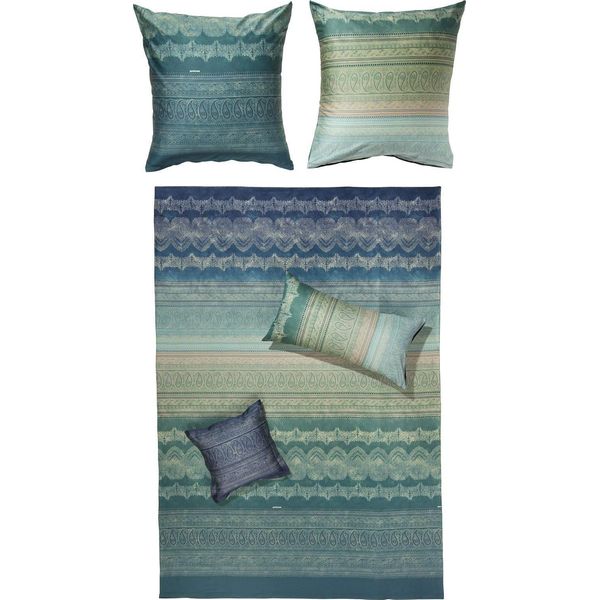 Bassetti Bettgarnitur Brunelleschi GrÜN 100% Reiner Baumwollsatin Lizens/Zertifikat:Oeko-Tex 200X200 Paisleymuster *9291622 Hw 2024 Neuheiten-image