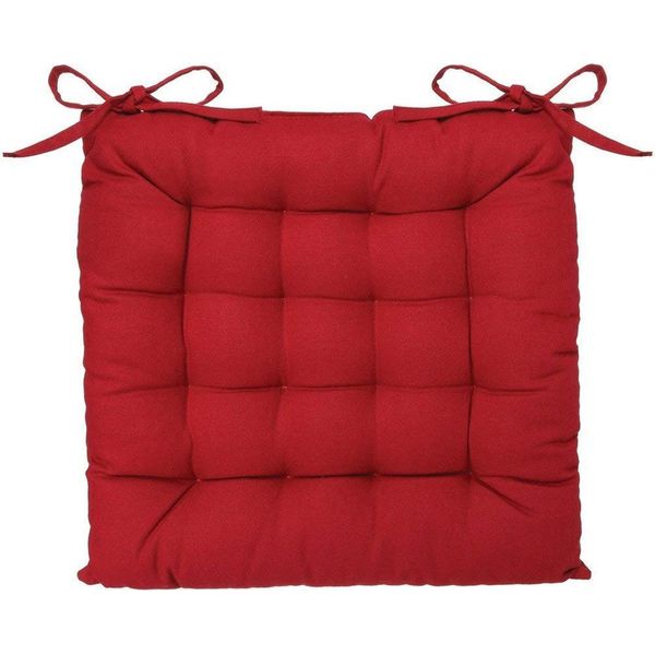 Cuscino Di Seduta In Cotone Rosso 38 × 38 Cm - Atmosphera CréAteur D'intéRieur-image
