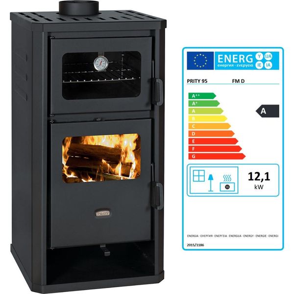 Stufa A Legna Da Cucina Prity Fm D Con Forno 12,1 Kw | Conforme Bimschv2-image
