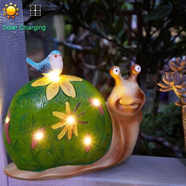 Led Luce Solare Giardino Luce Solare Giardino Lampada Impermeabile Illuminazione Esterna Decorazione Giardino, Lumaca-image