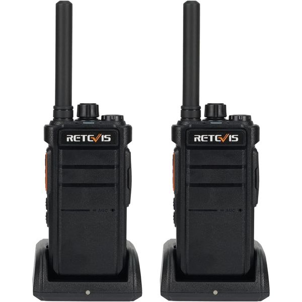 Retevis RB626 Walkie Talkie A Lunga Portata, Walkie Talkie Professionale Con Funzione Vivavoce, Batteria Da 2000 Mah, Torcia, Walkie Talkie Ricaricabile Per La Guida (2 Pezzi)-image