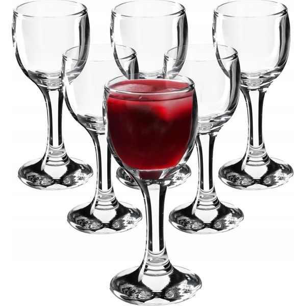 Bicchieri Da Vino Kadax "Jordet"", Set Di Bicchieri Per Vino Rosso E Bianco, 55 Ml, 6 Pezzi"-image