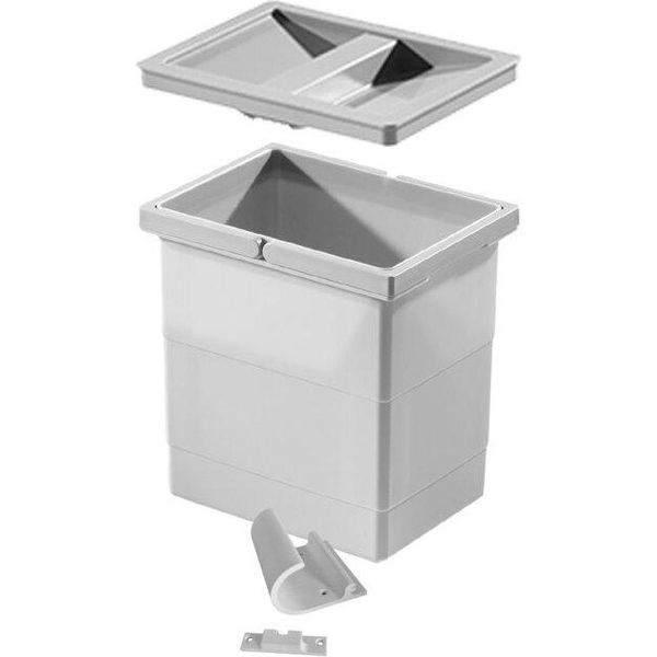 Cestino Interno Hailo 1107285 Readybin 6,5 L 226X174X200 Mm Incl. Supporto A Muro-image