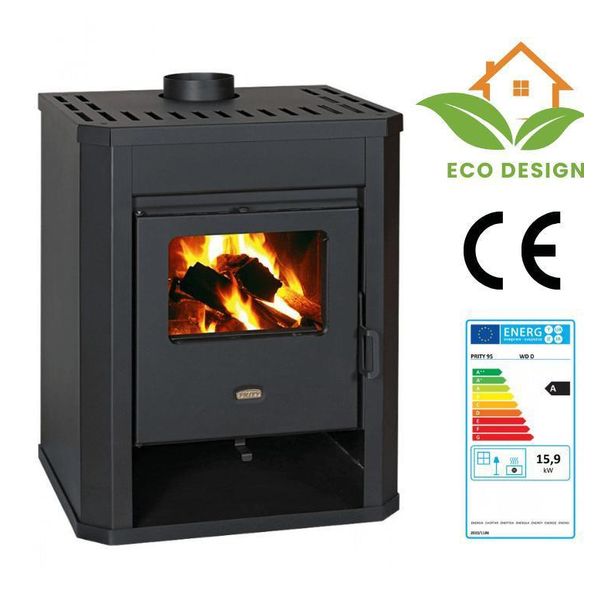 Stufa A Legna Prity Wd D - 15,9 Kw | Ecodesign | Eek A | Stufa A Legna | Bimschv 2-image
