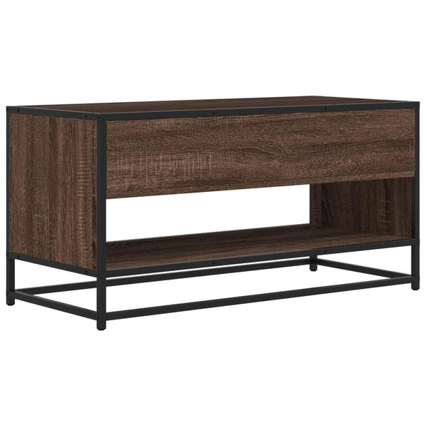 Syfax™ Mobile Tv Rovere Marrone 91X40X46 Cm Legno Multistrato Metallo-image