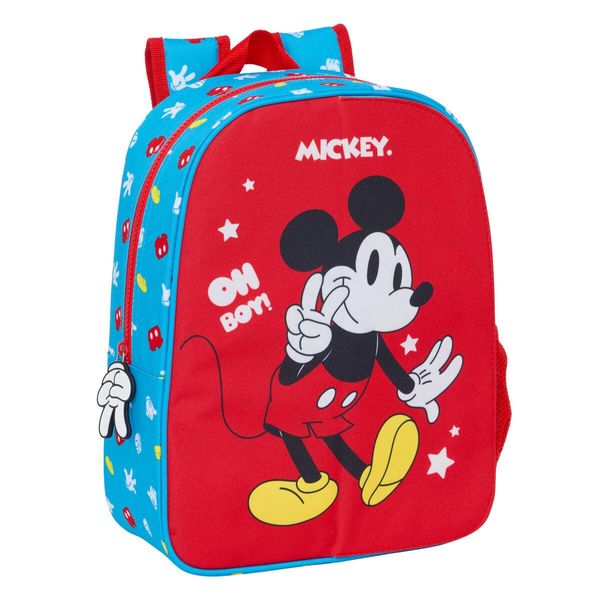 Zaino Scuola Mickey Mouse Clubhouse Fantastic Blue Red 26 X 34 X 11 Cm-image