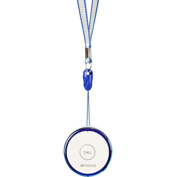 Retekess TH012 Pulsante Di Chiamata Di Emergenza Intelligente Wifi Per Anziani, Chiamata Di Emergenza A Domicilio Per Anziani, Pulsante Di Allarme Per Anziani, Batteria Ricaricabile, Pulsante Di Chiamata Di Emergenza Sos-image