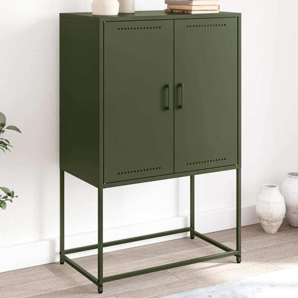 Best MöBel Mobile Tv Verde Oliva 68X39X60,5 Cm Acciaio - Mobili Tv Cloris New9393901 1Pacco-image