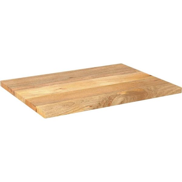 Vidaxl Piano D'appoggio 90X60X2,5 Cm Rettangolare In Legno Massiccio Di Mango-image