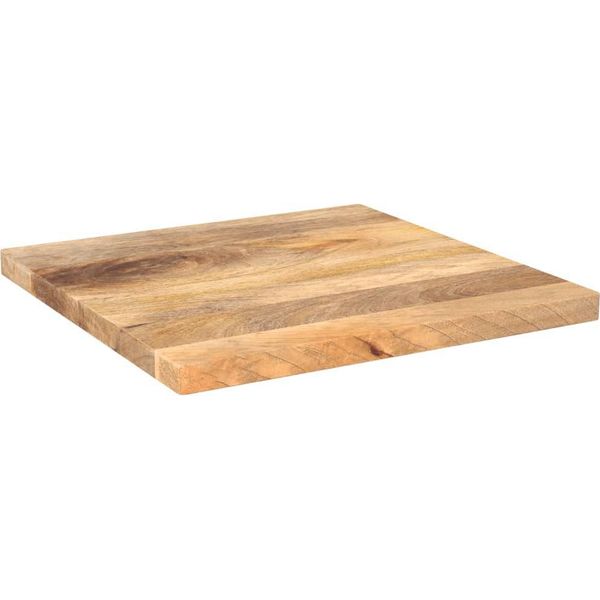 Vidaxl Piano D'appoggio 60X60X2,5 Cm Quadrato In Legno Massiccio Di Mango-image