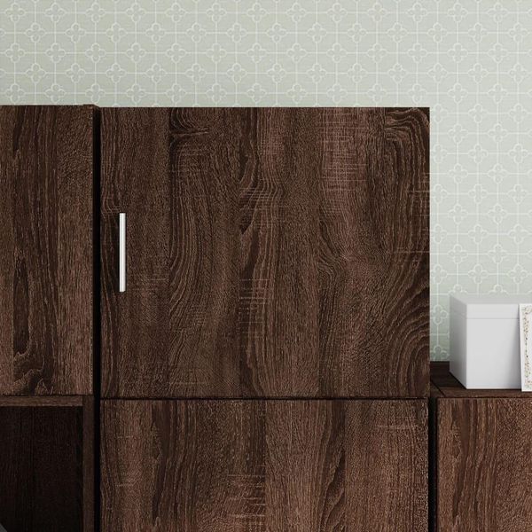 Vidaxl Armadio A Muro Marrone Effetto Rovere 45X42,5X40 Cm Materiale A Base Di Legno-image