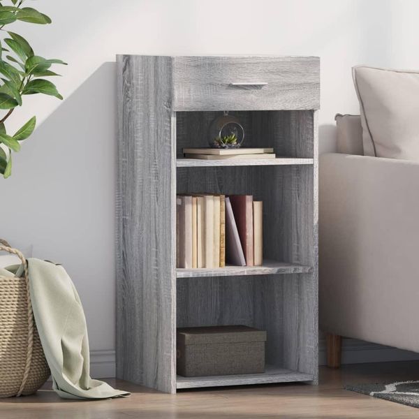 Maison Exclusive - Credenza Grigio Sonoma 45X42,5X93 Cm Materiale Ligneo-image