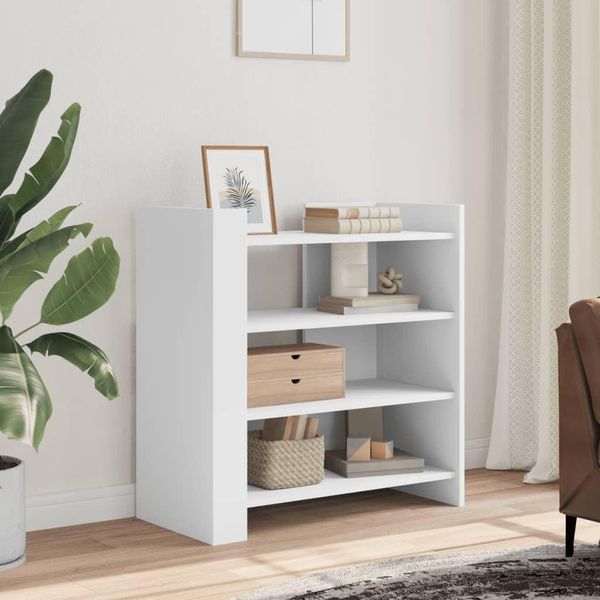 Maison Exclusive - Credenza Bianca 73,5X35X75 Cm Materiale Ligneo-image