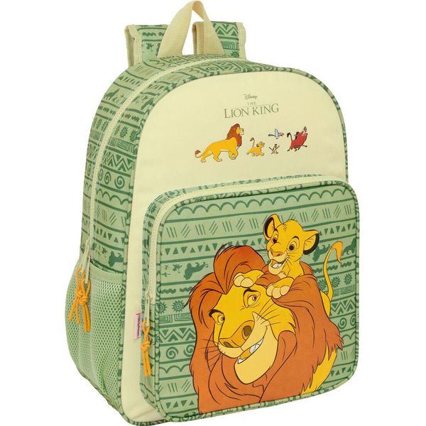 Zaino Scuola Mufasa Verde Beige 33 X 42 X 14 Cm-image